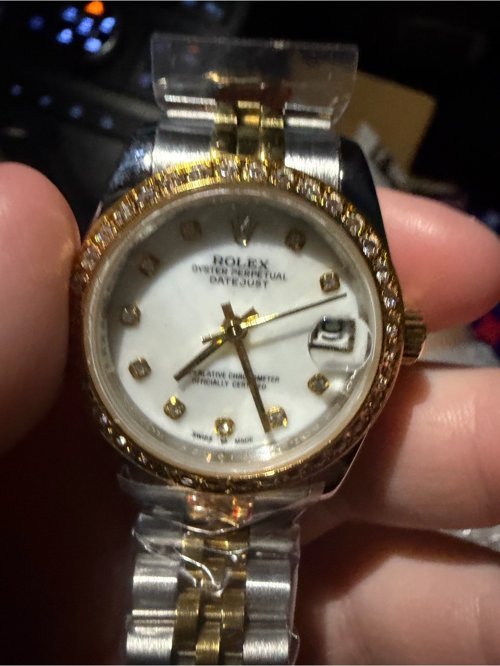 31mm women’s two toned watch